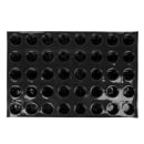 Sasa Demarle Mini Muffin Mold w/ 40 Sections - Silicone, Black (336023) thumbnail 2