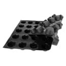 Sasa Demarle Mini Muffin Mold w/ 40 Sections - Silicone, Black (336023) thumbnail 3