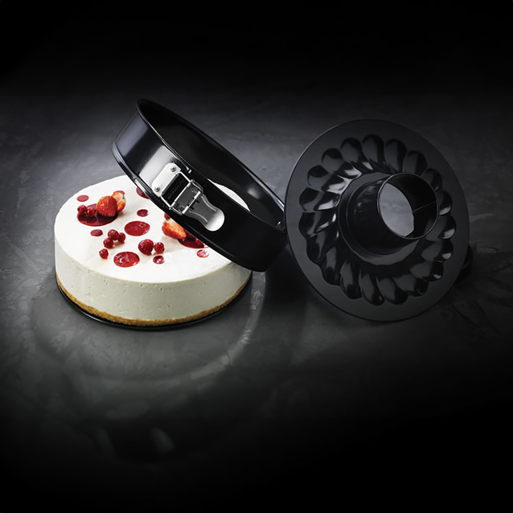 Matfer Bourgeat 340217 Exopan® 11" Round Springform Pan w/ Loose Bottom - 2 1/2" Deep - Non-Stick, Fine Steel