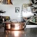 Matfer Bourgeat 365028 11" Stock Pot Cover, Copper thumbnail 4