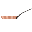 Matfer Bourgeat 369024 9 1/2" Round Frying Pan w/ Solid Metal Handle, Copper thumbnail 2