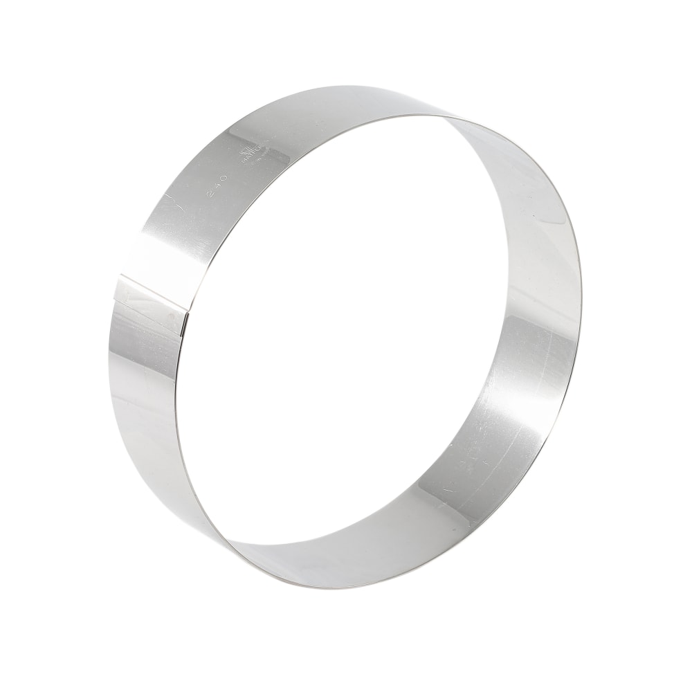 Matfer Bourgeat 371404 4 3/4" Round Mousse Ring, Stainless Steel