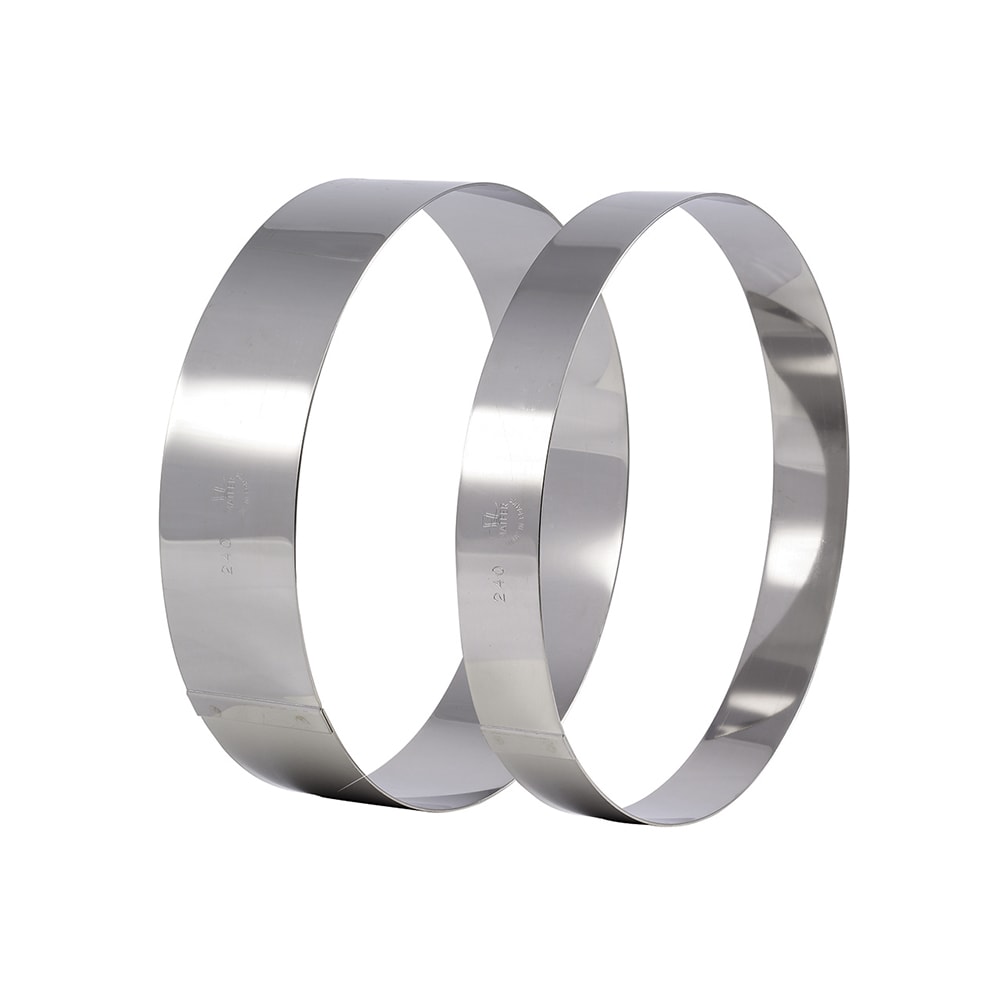 Matfer Bourgeat 371801 4 3/4" Ice Cream/Cake Ring, Stainless Steel