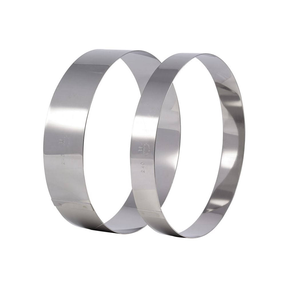 Matfer Bourgeat 371805 7 7/8" Ice Cream/Cake Ring, Stainless Steel