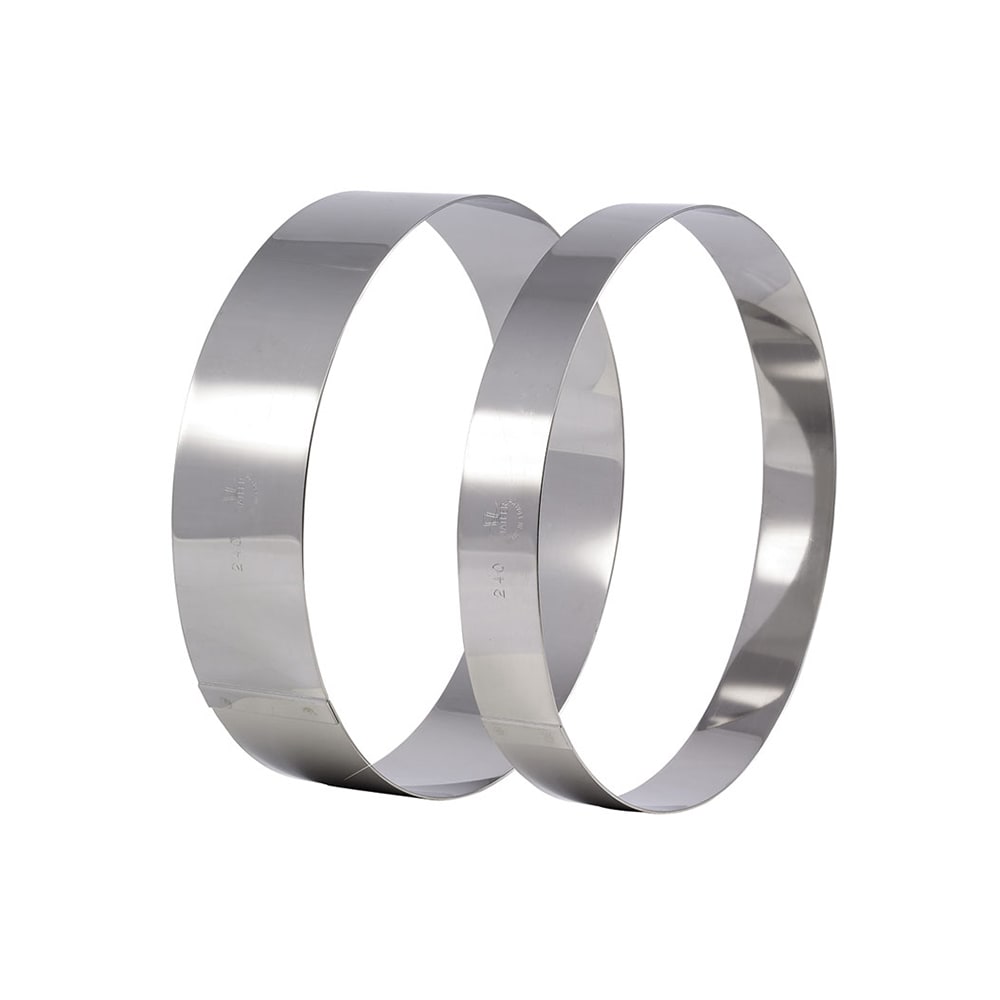 Matfer Bourgeat 371806 8 3/4" Ice Cream/Cake Ring, Stainless Steel