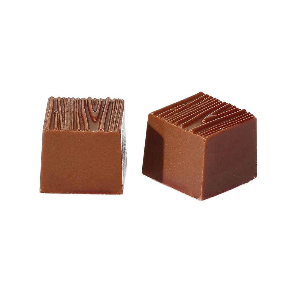 Matfer Bourgeat 380122 Wooden Square Chocolate Mold w/ 32 Sections - Polycarbonate, Transparent