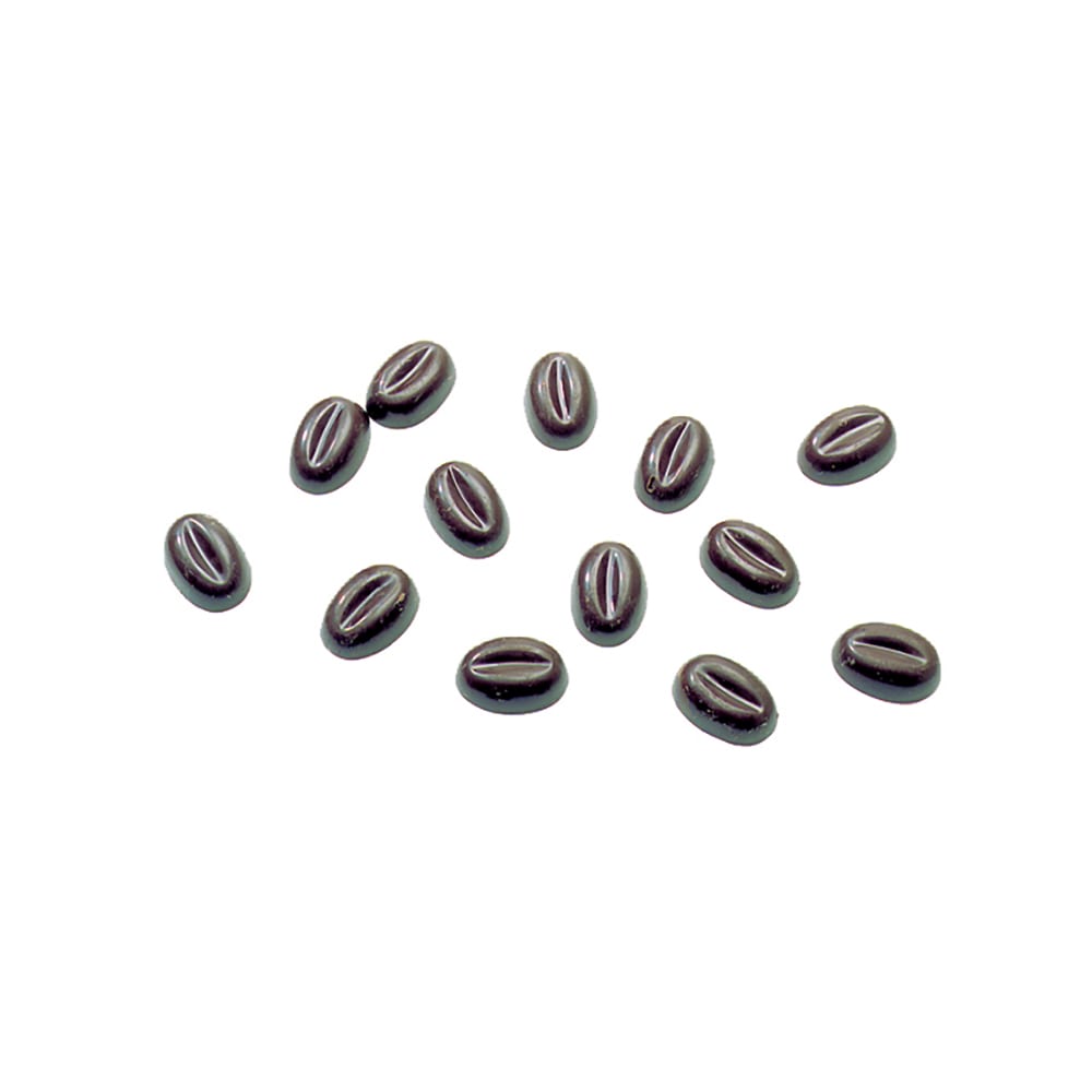 Matfer Bourgeat 380211 Coffee Bean Chocolate Mold w/ 104 Sections - Polycarbonate