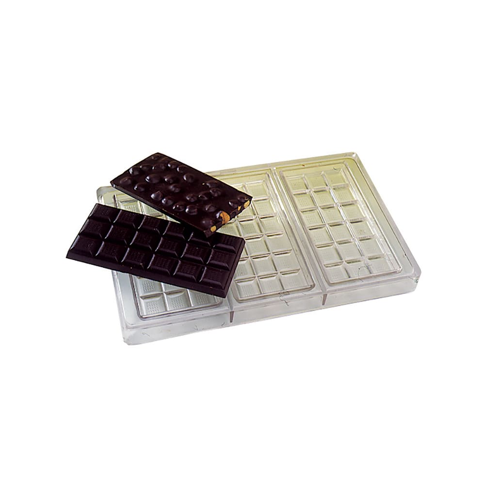 Matfer Bourgeat 380240 Chocolate Mold w/ 18 Sections - Polycarbonate, Transparent