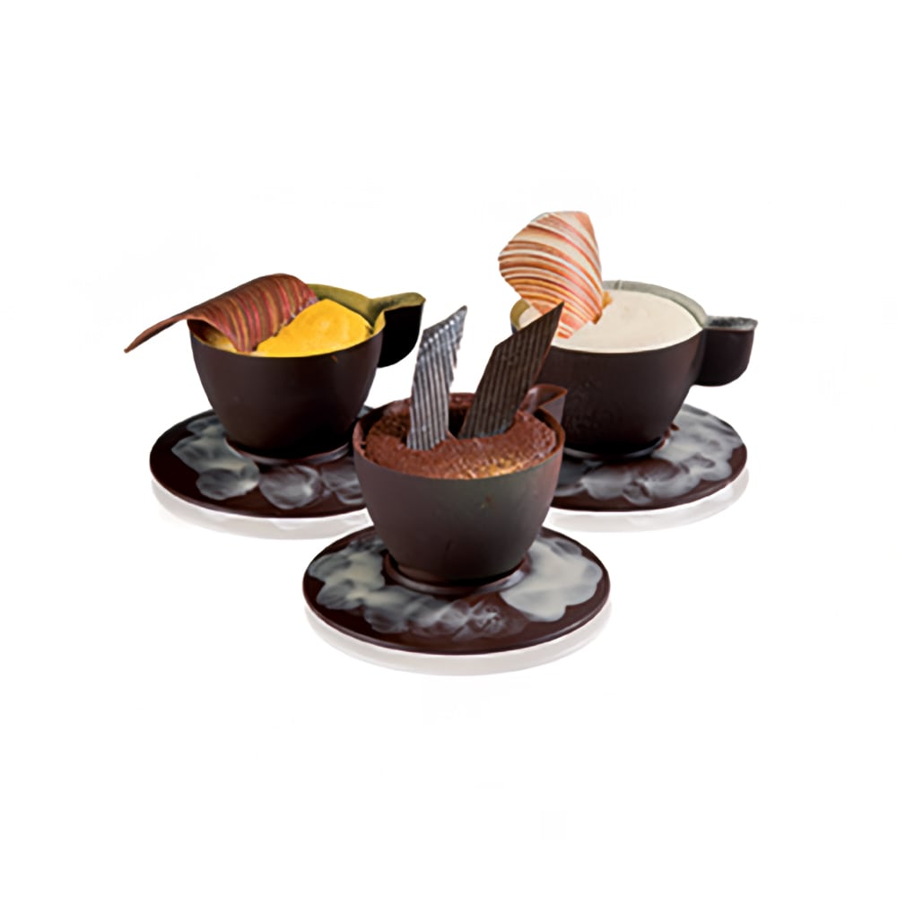 Martellato 380255 Espresso Chocolate Mold w/ 7 Sections for 380254 - Polycarbonate