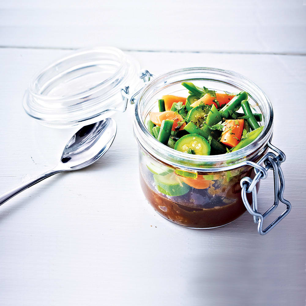 Matfer Bourgeat 532523 8 oz Appetizer/Jam Glass Jar w/ Hinged Lid