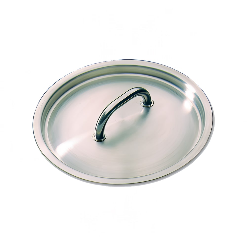Matfer Bourgeat 692028 11" Round Sauce Pan Lid, Stainless Steel w/ Welded Handle