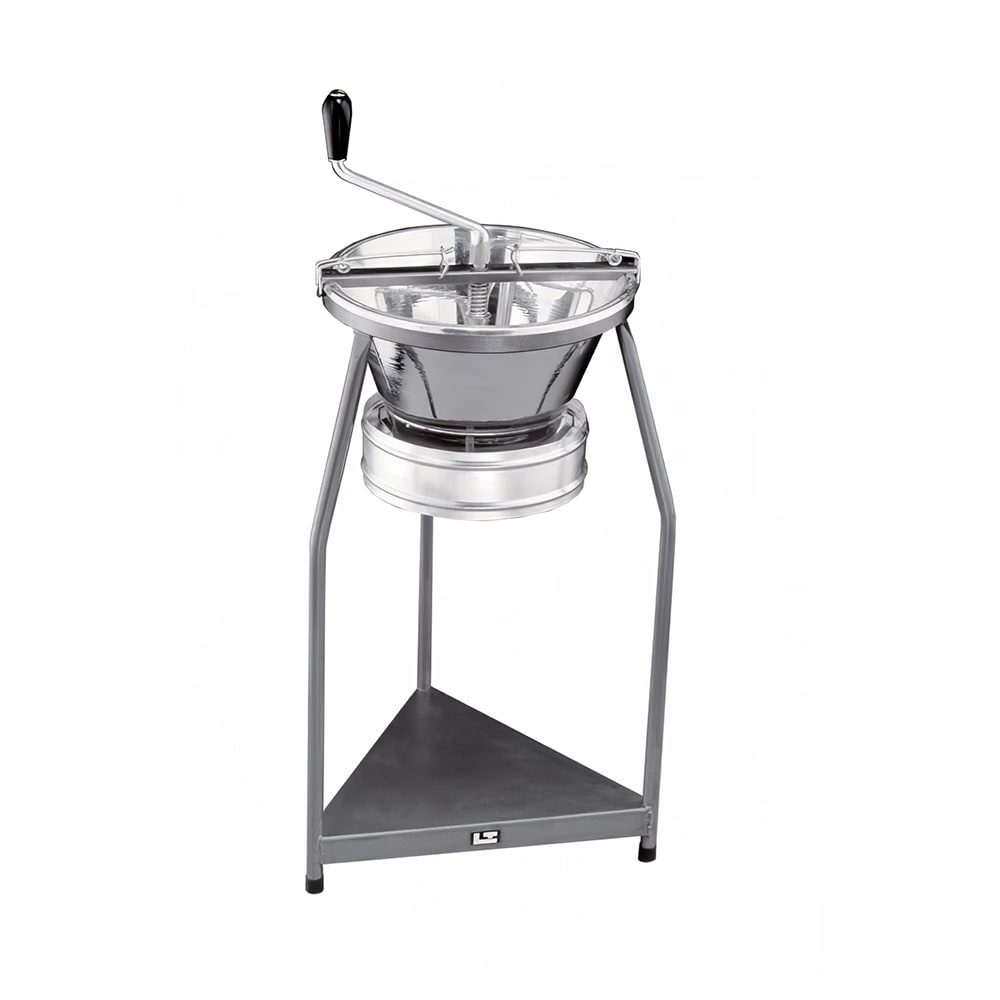 Louis Tellier Food Mill w/ Floor Stand, 15 qt Capacity, Tinned Steel (P1000)