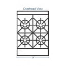 Southbend 4241E 24" 4 Burner Gas Range w/ Space Saver Oven, Natural Gas thumbnail 2