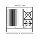 Southbend 4361A-2CL 36" 2 Burner Gas Range w/ Charbroiler & Convection Oven, Liquid Propane thumbnail 2