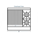 Southbend 4361A-2CL 36" 2 Burner Gas Range w/ Charbroiler & Convection Oven, Natural Gas thumbnail 2