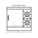 Southbend 4361A-2GL 36" 2 Burner Gas Range w/ Griddle & Convection Oven, Liquid Propane thumbnail 2