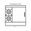 Southbend 4361A-2GR 36" 2 Burner Gas Range w/ Griddle & Convection Oven, Liquid Propane thumbnail 2
