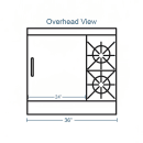 Southbend 4361A-2TL 36" 2 Burner Gas Range w/ Griddle & Convection Oven, Liquid Propane thumbnail 2
