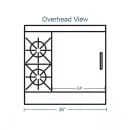 Southbend 4361A-2TR 36" 2 Burner Gas Range w/ Griddle & Convection Oven, Liquid Propane thumbnail 2