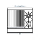 Southbend 4361D-2CL 36" 2 Burner Gas Range w/ Charbroiler & Standard Oven, Liquid Propane thumbnail 2