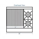 Southbend 4361D-2CL 36" 2 Burner Gas Range w/ Charbroiler & Standard Oven, Natural Gas thumbnail 2