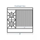 Southbend 4361D-2CR 36" 2 Burner Gas Range w/ Charbroiler & Standard Oven, Liquid Propane thumbnail 2