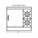 Southbend 4361D-2GL 36" 2 Burner Gas Range w/ Griddle & Standard Oven, Liquid Propane thumbnail 2