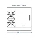 Southbend 4361D-2TR 36" 2 Burner Gas Range w/ Griddle & Standard Oven, Natural Gas thumbnail 2