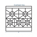 Southbend 4365D 36" 5 Burner Gas Range w/ Standard Oven, Natural Gas thumbnail 2