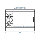 Southbend 4481EE-3GR 48" 2 Burner Gas Range w/ Griddle & (2) Space Saver Ovens, Liquid Propane thumbnail 2