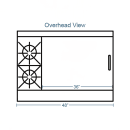 Southbend 4481EE-3TL 48" 2 Burner Gas Range w/ Griddle & (2) Space Saver Ovens, Liquid Propane thumbnail 2
