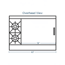 Southbend 4481EE-3TR 48" 2 Burner Gas Range w/ Griddle & (2) Space Saver Ovens, Liquid Propane thumbnail 2