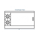 Southbend 4601AA-4GR 60" 2 Burner Gas Range w/ Griddle & (2) Convection Ovens, Liquid Propane thumbnail 2