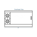 Southbend 4601AA-4TR 60" 2 Burner Gas Range w/ Griddle & (2) Convection Ovens, Liquid Propane thumbnail 2