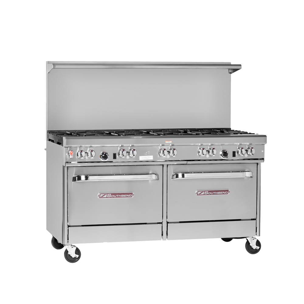 Southbend 4603AA-4TL 60" 2 Burner Gas Range w/ Griddle & (2) Convection Ovens, Liquid Propane