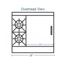 Southbend H4361A-2GR 36" 2 Burner Gas Range w/ Griddle & Convection Oven, Natural Gas thumbnail 2