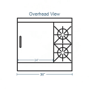 Southbend H4361A-2TL 36" 2 Burner Gas Range w/ Griddle & Convection Oven, Liquid Propane thumbnail 2