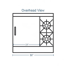 Southbend H4361A-2TL 36" 2 Burner Gas Range w/ Griddle & Convection Oven, Natural Gas thumbnail 2