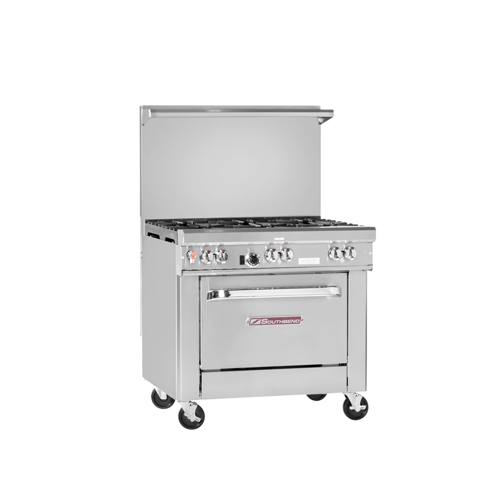 Southbend H4361D-2GR 36" 2 Burner Gas Range w/ Griddle & Standard Oven, Liquid Propane