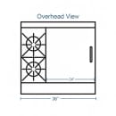 Southbend H4361D-2TR 36" 2 Burner Gas Range w/ Griddle & Standard Oven, Liquid Propane thumbnail 2