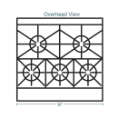 Southbend H4365A 36" 5 Burner Gas Range w/ Convection Oven, Natural Gas thumbnail 2