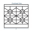 Southbend H4367A 36" 4 Burner Gas Range w/ Convection Oven, Natural Gas thumbnail 2