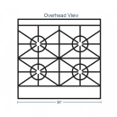 Southbend H4367D 36" 4 Burner Gas Range w/ Standard Oven, Liquid Propane thumbnail 2