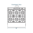 Southbend P36N-BBB 36" 6 Burner Gas Range Top - Modular, Natural Gas thumbnail 2