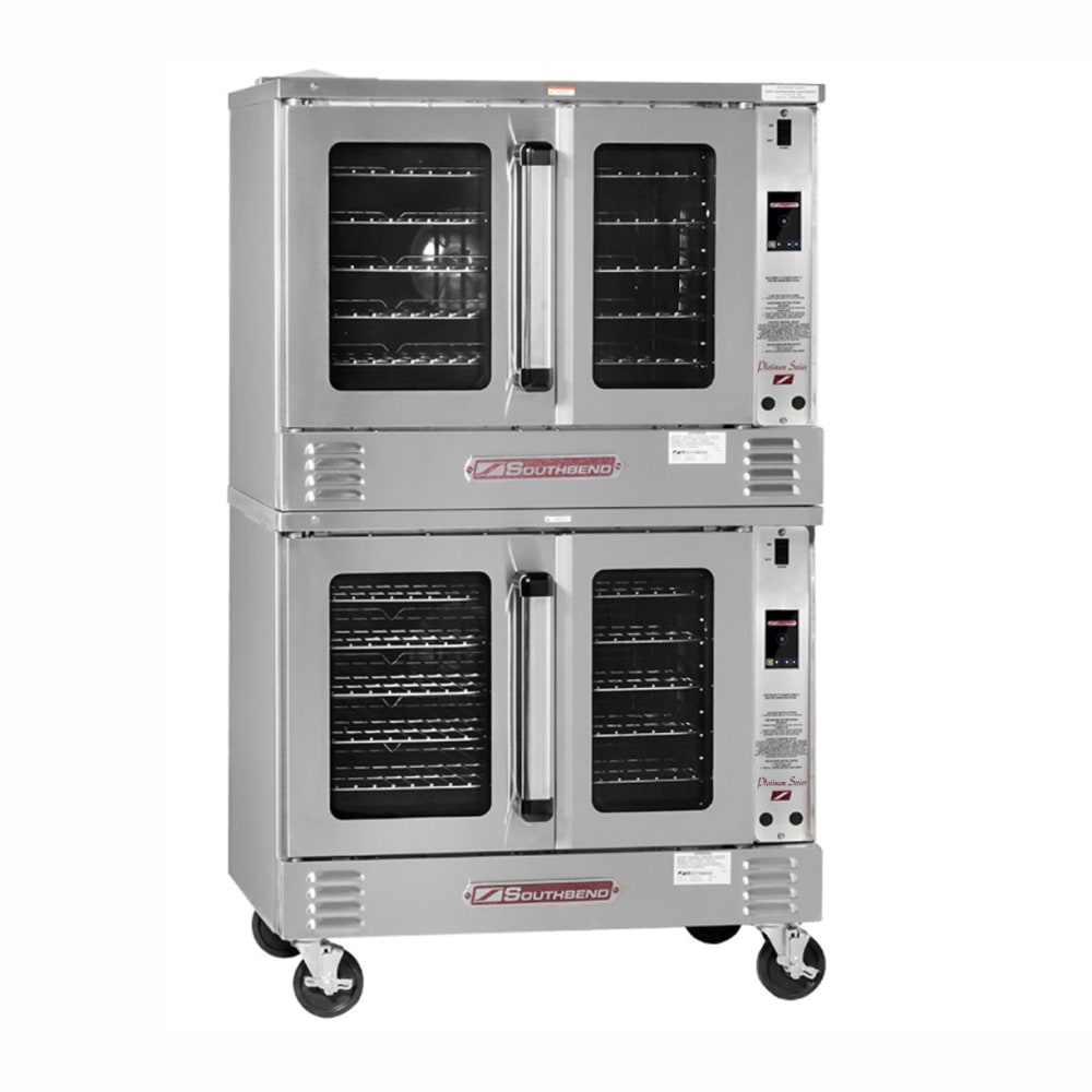 Southbend PCG140S/TI Platinum Double Full Size Liquid Propane Convection Oven - 70,000 BTU