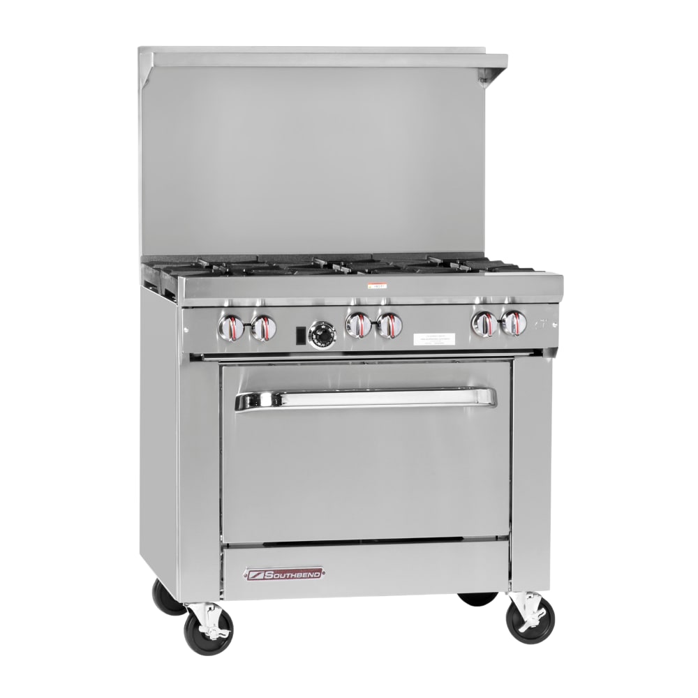 Southbend S36A-3T 36" Gas Range w/ Full Griddle & Convection Oven, Liquid Propane