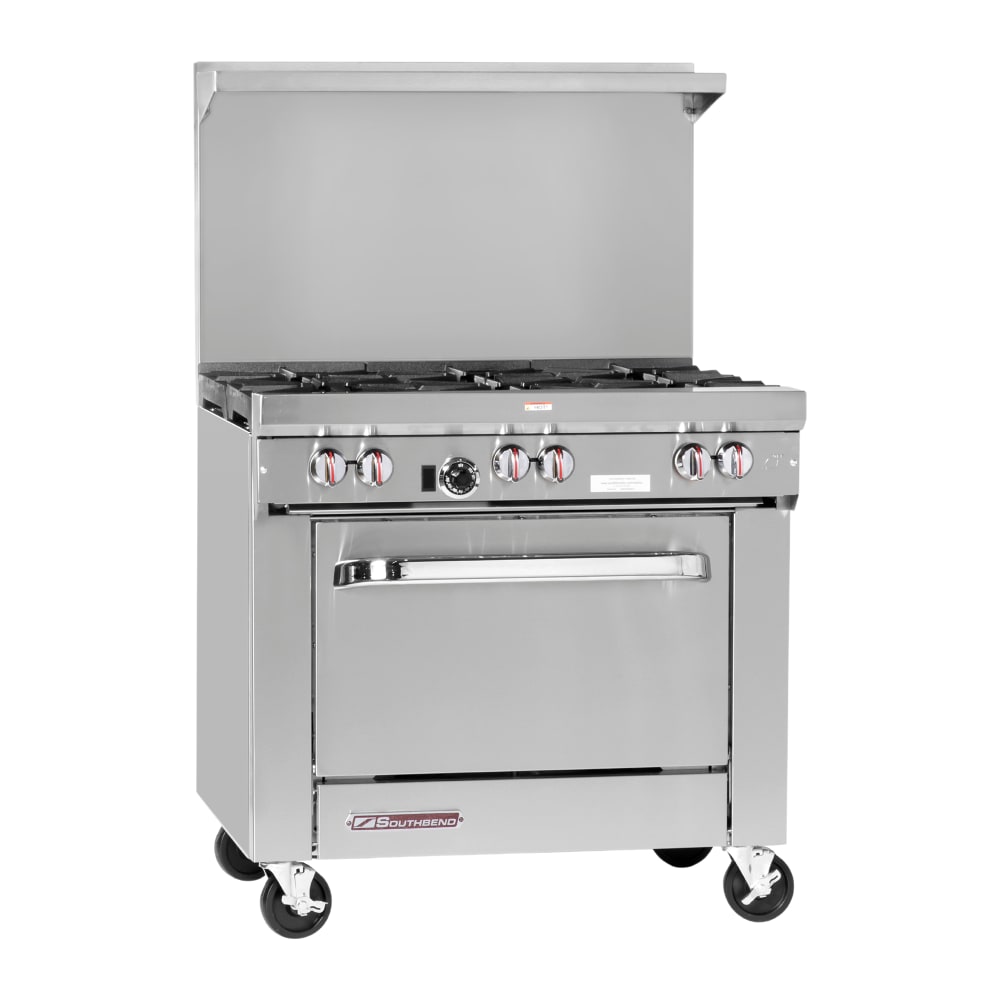 Southbend S36D-1GL 36" 4 Burner Gas Range w/ Griddle & Standard Oven, Liquid Propane