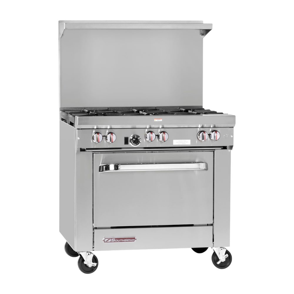 Southbend S36D-2GL 36" 2 Burner Gas Range w/ Griddle & Standard Oven, Natural Gas