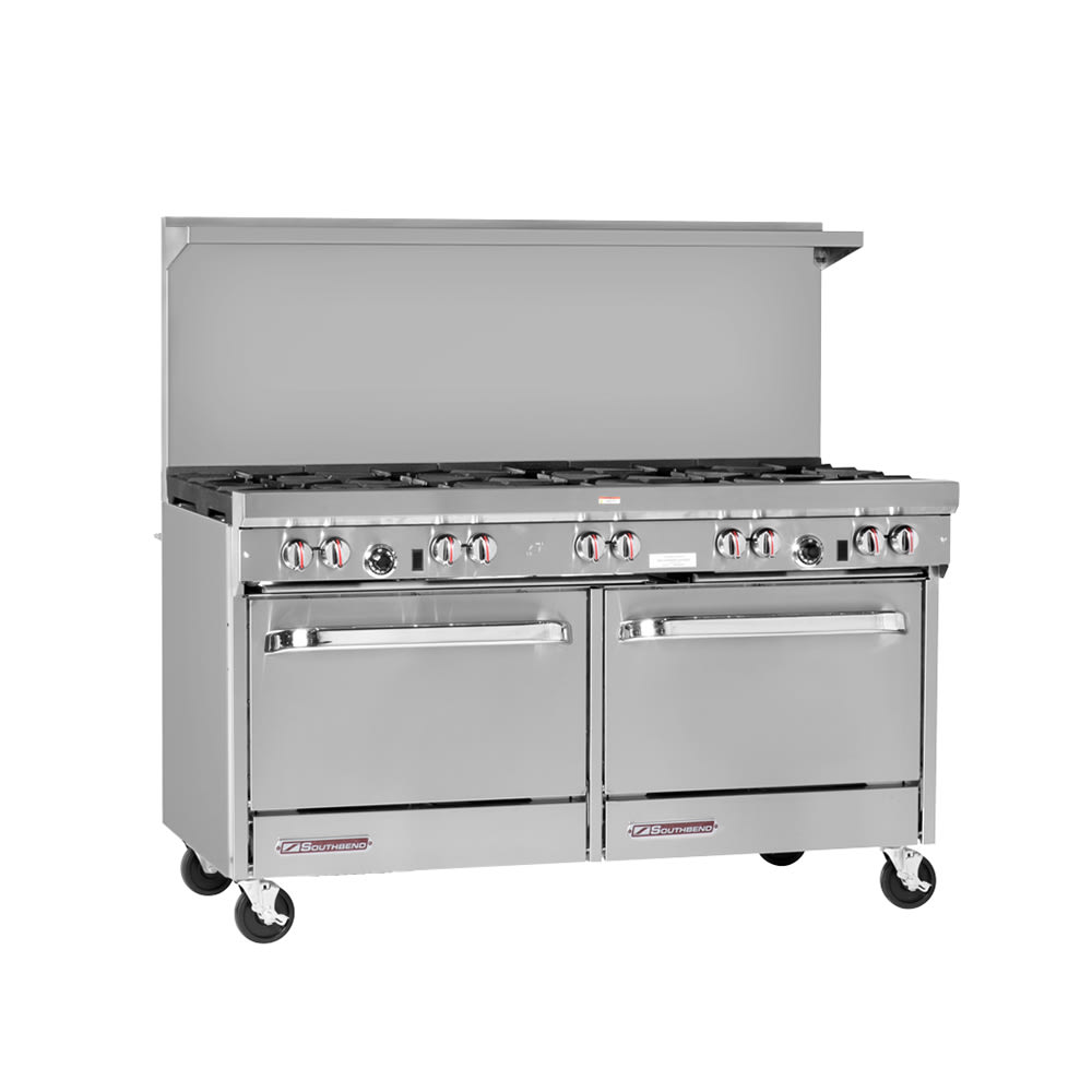 Southbend S60DD-4TL 60" 2 Burner Gas Range w/ Griddle & (2) Standard Ovens, Liquid Propane
