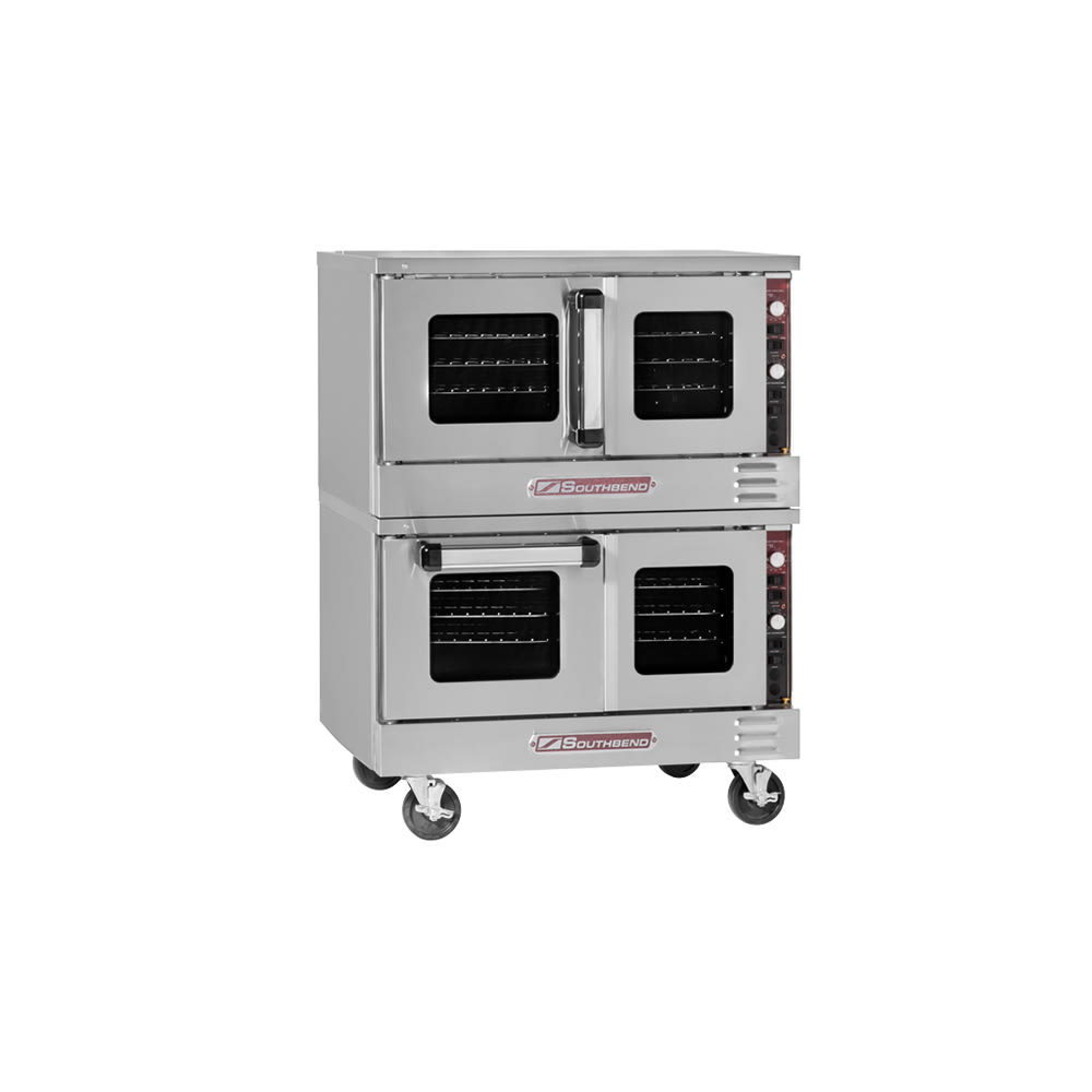 Southbend TVES/20SC Double Full Size Electric Convection Oven - 7.5 kW, 208v/1ph